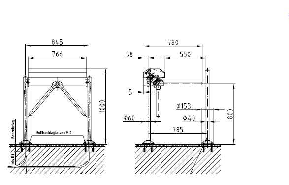 Двухштанговый турникет Gotschlich Dolomit 2-Arm (6DOL2AEB) Двухштанговый турникет Gotschlich Dolomit 2-Arm (6DOL2AEB)