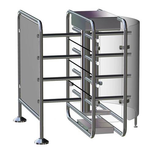 Роторный четырехлопастной полуростовой турникет Gotschlich Vario 1300 E-90 (6VAR13E4A)