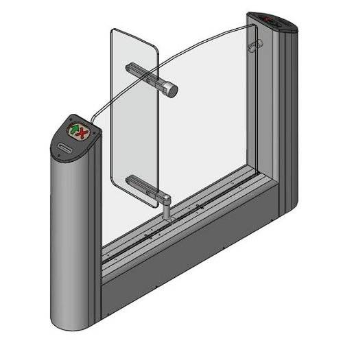 Крайний элемент турникета Oxgard Praktika-Т-04-К (шир.прохода 900 мм) с картоприемником