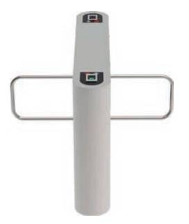 Центральный модуль распашного турникета ZKTeco SB 02 FP с биометрическими считывателями (с планками) Центральный модуль распашного турникета ZKTeco SB 02 FP с биометрическими считывателями (с планками)