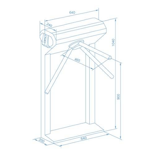 Электронная проходная PERCo-KT02.9 с активированным ПО PERCo-SP13 с планками Антипаника Электронная проходная PERCo-KT02.9 с активированным ПО PERCo-SP13 с планками Антипаника