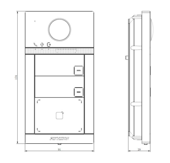 Вызывная панель Wi-Fi HikVision DS-KV8213-WME1(C) Вызывная панель Wi-Fi HikVision DS-KV8213-WME1(C)