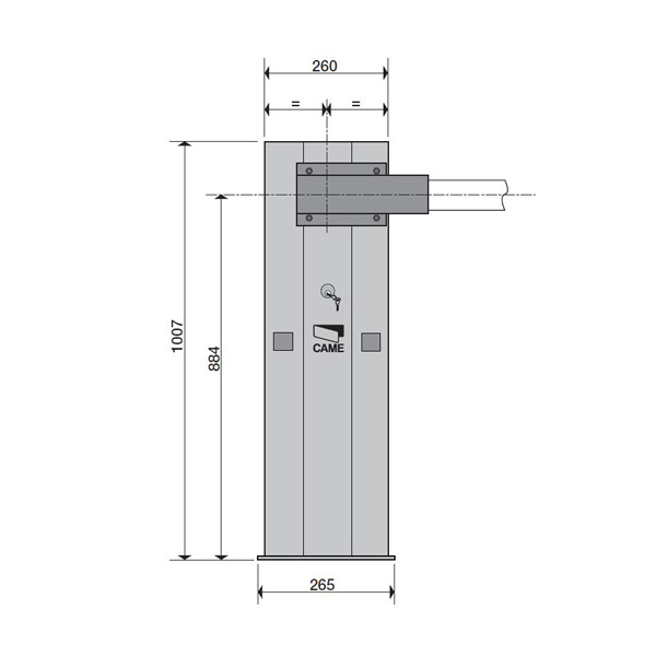 Комплект шлагбаума Came GARD G4000DX Classico, правосторонний (G4000DX KIT)