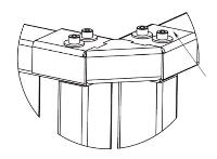 Накладка верхняя угловая PERCo RF01 0-04 для стыковки секций ограждений под углом 90 град. Накладка верхняя угловая PERCo RF01 0-04 для стыковки секций ограждений под углом 90 град.