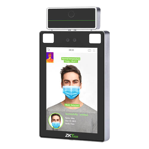 Терминал распознавания лиц ZKTeco ProFaceX [TI] [MF] с функцией измерения температуры тела