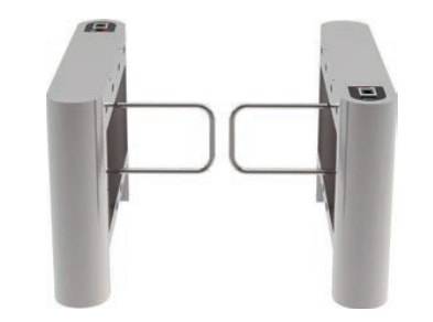 Турникет распашной тумбовый ZKTeco SB 01 FP с биометрическими считывателями (с планками) Турникет распашной тумбовый ZKTeco SB 01 FP с биометрическими считывателями (с планками)