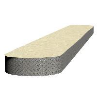 Островок безопасности ParkStyle 4 метра, нестандартный, с шириной 600 мм