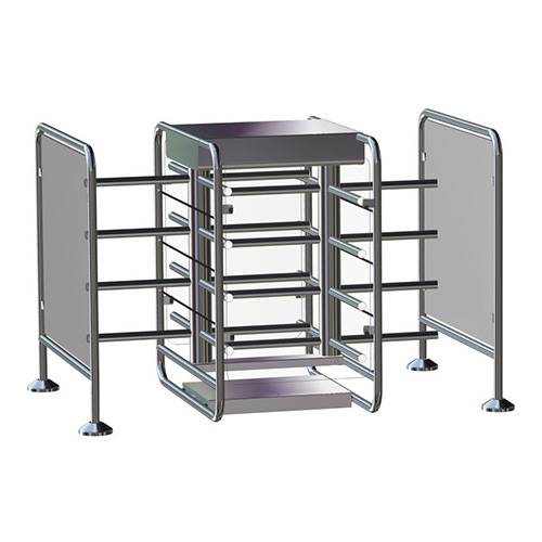 Двухпроходный роторный четырехлопастной полуростовой турникет Gotschlich Vario 1300 D-90 (6VAR13D4A)