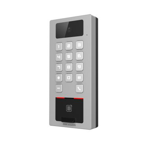 Терминал доступа HikVision DS-K1T502DBFWX-C со считывателем отпечатков пальцев, карт Mifare и 2Мп камерой Терминал доступа HikVision DS-K1T502DBFWX-C со считывателем отпечатков пальцев, карт Mifare и 2Мп камерой