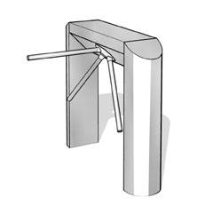 Турникет-трипод трехштанговый dormakaba Kerberos TPB-E02, механизм Тип 2