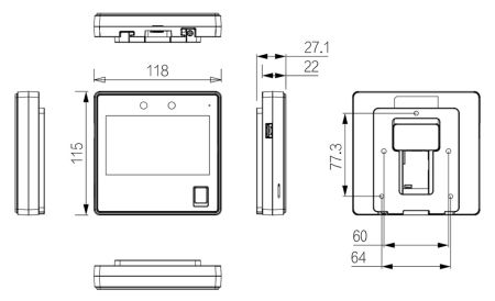 Терминал учета рабочего времени Dahua DHI-ASA3223A-W с распознаванием лиц Терминал учета рабочего времени Dahua DHI-ASA3223A-W с распознаванием лиц