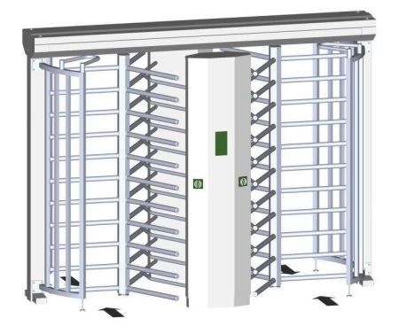 Двухпроходный полноростовой турникет Gotschlich Ecco 120 HD Stainless (6ELD3ABHC) Двухпроходный полноростовой турникет Gotschlich Ecco 120 HD Stainless (6ELD3ABHC)