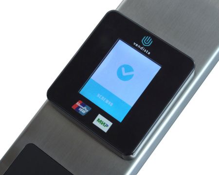 Турникет платного доступа PERCo-T-5 с терминалом Vendotek VX, из окрашенной стали (с черными планками) Турникет платного доступа PERCo-T-5 с терминалом Vendotek VX, из окрашенной стали (с черными планками)