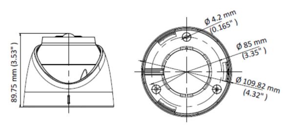 Купольная уличная 2Мп HD-TVI видеокамера HiWatch DS-T213(B) (3.6 мм) с PIR-датчиком Купольная уличная 2Мп HD-TVI видеокамера HiWatch DS-T213(B) (3.6 мм) с PIR-датчиком
