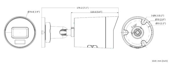 Уличная IP-видеокамера 4Мп HikVision DS-2CD2047G2H-LIU (2.8 мм) (черная) с EXIR/LED подсветкой и технологией AcuSense