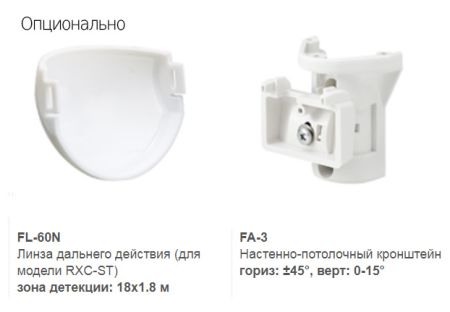 Оптико-электронный пассивный инфракрасный извещатель Optex RXC-ST