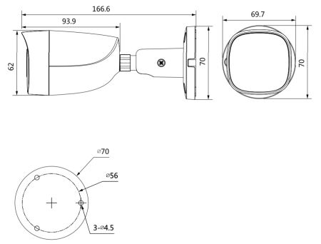 Уличная HD-CVI видеокамера 5Мп Dahua DH-HAC-HFW1500CMP-A-0280B-S2 Уличная HD-CVI видеокамера 5Мп Dahua DH-HAC-HFW1500CMP-A-0280B-S2
