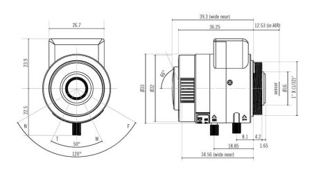 3Мп вариофокальный объектив IDIS DCL-M2812D 3Мп вариофокальный объектив IDIS DCL-M2812D