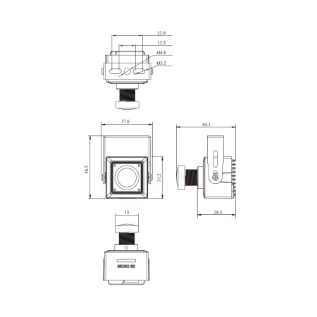 Мини IP-камера 2Мп RVi-2NCCX2356 (2.8) Мини IP-камера 2Мп RVi-2NCCX2356 (2.8)