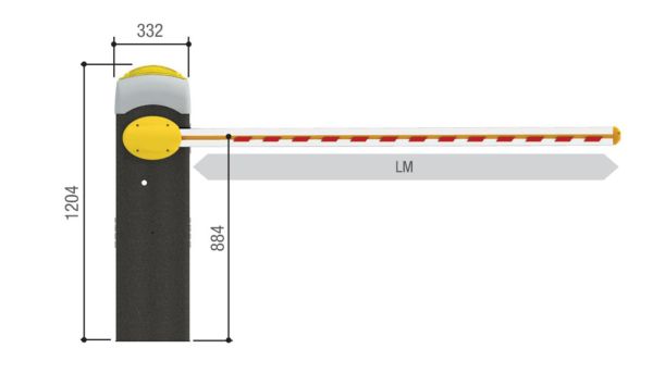 Тумба шлагбаума Came G3000DX, правосторонняя