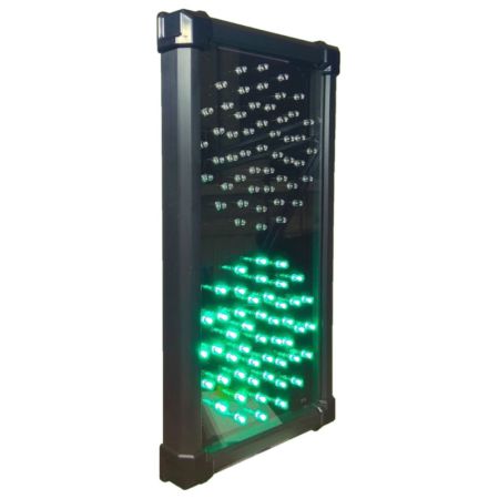 Светофор светодиодный двухсекционный Инфопаркинг ИС-1/24/К с козырьками Светофор светодиодный двухсекционный Инфопаркинг ИС-1/24/К с козырьками