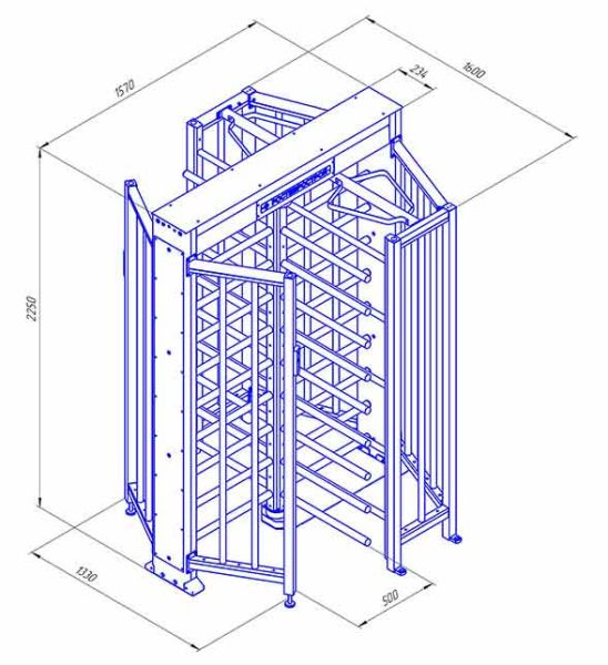 Турникет полноростовой уличный Ростов-Дон ПР1/4М2 Нерж из нержавеющей стали Турникет полноростовой уличный Ростов-Дон ПР1/4М2 Нерж из нержавеющей стали