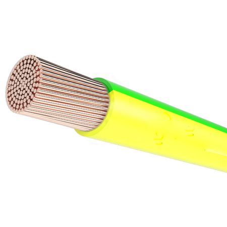 Кабель силовой ПуГВнг(A)-LS 1х10, зелено-желтый Кабель силовой ПуГВнг(A)-LS 1х10, зелено-желтый