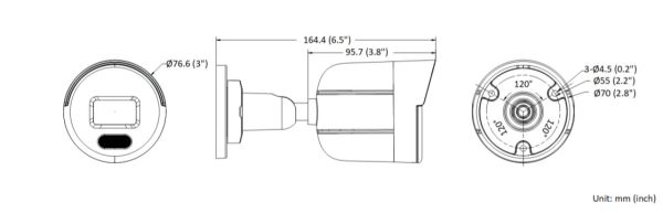 Уличная IP-камера 2Мп HiWatch DS-I250L(B) (4 мм) с технологией ColorVu