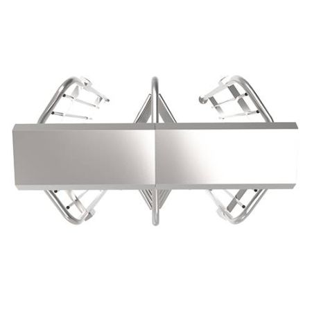 Турникет полноростовой двухпроходной ZKTeco FHT2322D 3-х лопастной (120°), с биометрическими считывателями Турникет полноростовой двухпроходной ZKTeco FHT2322D 3-х лопастной (120°), с биометрическими считывателями