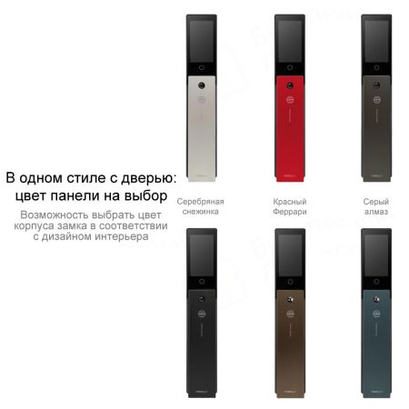 Электронный биометрический замок Moorgen T5+, кристаллы Сваровски, видеоглазок, Face-ID, Wi-Fi, без врезной части Электронный биометрический замок Moorgen T5+, кристаллы Сваровски, видеоглазок, Face-ID, Wi-Fi, без врезной части