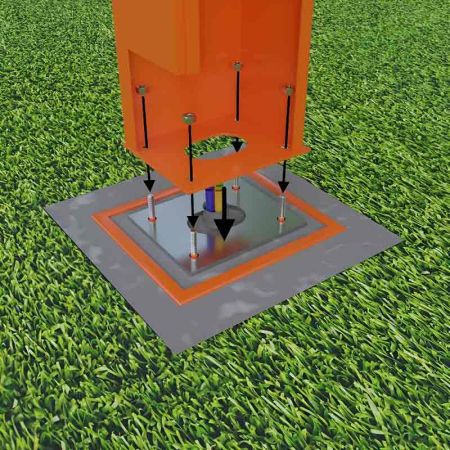 Опалубка для фундамента шлагбаума АртСистемы О-6000 Опалубка для фундамента шлагбаума АртСистемы О-6000