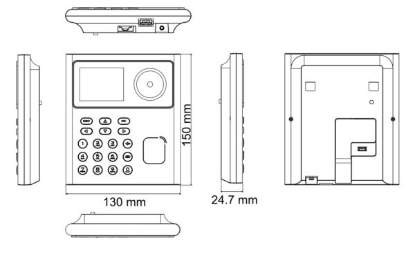 Терминал доступа HikVision DS-K1T320EWX с Wi-Fi, распознаванием лиц и карт Em-Marine Терминал доступа HikVision DS-K1T320EWX с Wi-Fi, распознаванием лиц и карт Em-Marine