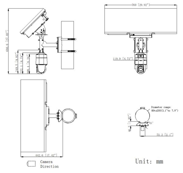 Поворотная 4G IP-видеокамера 4Мп HikVision DS-2XS3Q47G1-LDH/4G/C18S40 (6 мм) с питанием от солнечной батареи Поворотная 4G IP-видеокамера 4Мп HikVision DS-2XS3Q47G1-LDH/4G/C18S40 (6 мм) с питанием от солнечной батареи