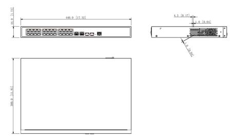 Управляемый POE коммутатор 26-портовый Dahua DH-PFS4226-24ET-240 Управляемый POE коммутатор 26-портовый Dahua DH-PFS4226-24ET-240