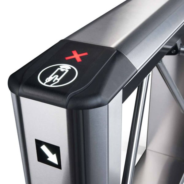 Турникет-трипод тумбовый PERCo-TTD-08A из нержавеющей стали (с автоматическими планками Антипаника)