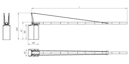 Автоматический поворотный шлагбаум Фантом Сектор F13S Автоматический поворотный шлагбаум Фантом Сектор F13S