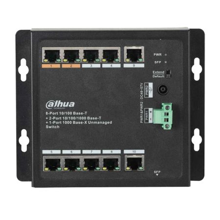 Неуправляемый 8-портовый PoE коммутатор Dahua DH-PFS3111-8ET-96-F Неуправляемый 8-портовый PoE коммутатор Dahua DH-PFS3111-8ET-96-F