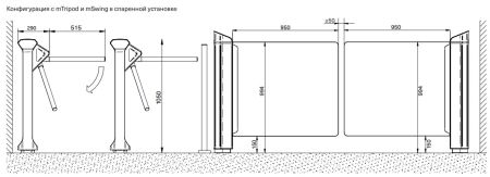 Моторизованная калитка Magnetic mSwing FMSW_MG (без створки) Моторизованная калитка Magnetic mSwing FMSW_MG (без створки)