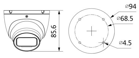IP-видеокамера уличная 8Мп Dahua DH-IPC-HDW1830TP-0280B-S6 IP-видеокамера уличная 8Мп Dahua DH-IPC-HDW1830TP-0280B-S6