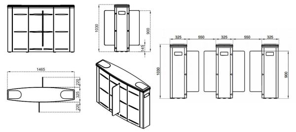 Турникет раздвижной двухпроходной Came Sliding Gate SG55, 550 мм, створки 900 мм (SG55S-DBL) Турникет раздвижной двухпроходной Came Sliding Gate SG55, 550 мм, створки 900 мм (SG55S-DBL)