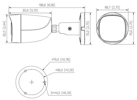 Уличная HD-CVI видеокамера 2Мп Dahua DH-HAC-HFW1200CMP-IL-A-0280B-S6 Уличная HD-CVI видеокамера 2Мп Dahua DH-HAC-HFW1200CMP-IL-A-0280B-S6