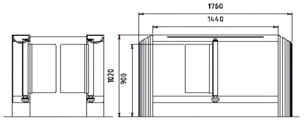 Сенсорный барьер dormakaba Argus HSB-E02, 1 проход