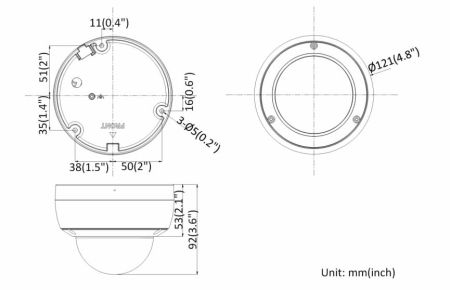 Антивандальная IP-видеокамера 2Мп HikVision DS-2CD2123G0-IU (2.8 мм) с микрофоном Антивандальная IP-видеокамера 2Мп HikVision DS-2CD2123G0-IU (2.8 мм) с микрофоном