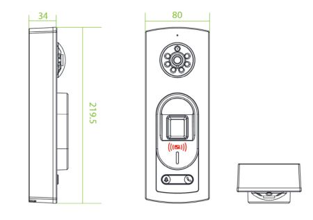 Биометрический терминал контроля доступа ZKTeco Notus [EM] [Wi-Fi] с функцией видеодомофона и PoE