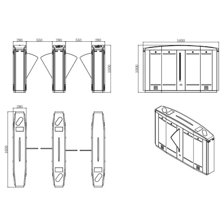 Турникет раздвижной Avix AV.FB.6983 Турникет раздвижной Avix AV.FB.6983