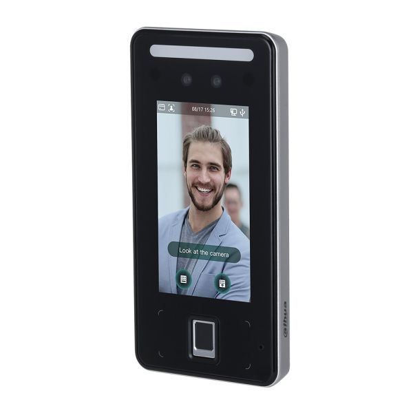 Биометрический уличный терминал доступа AI Dahua DHI-ASI6214J-MFW с распознаванием лиц, отпечатков и Mifare карт Биометрический уличный терминал доступа AI Dahua DHI-ASI6214J-MFW с распознаванием лиц, отпечатков и Mifare карт