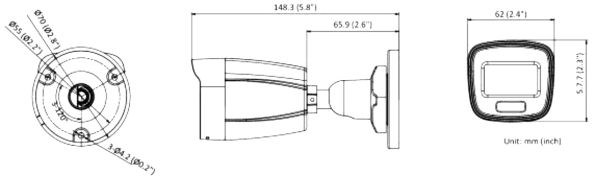 Уличная IP-камера 4Мп HiWatch DS-I450L (4 мм) с технологией ColorVu Уличная IP-камера 4Мп HiWatch DS-I450L (4 мм) с технологией ColorVu