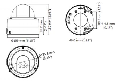 Антивандальная HD-TVI видеокамера 2Мп HikVision ColorVu DS-2CE59DF8T-AVPZE (2.8-12 мм) с технологией PoC Антивандальная HD-TVI видеокамера 2Мп HikVision ColorVu DS-2CE59DF8T-AVPZE (2.8-12 мм) с технологией PoC