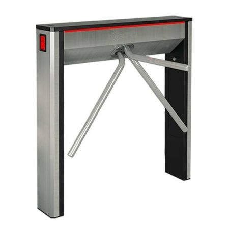 Турникет-трипод тумбовый Oxgard Cube С-04-НК из нержавеющей стали с картоприемником Турникет-трипод тумбовый Oxgard Cube С-04-НК из нержавеющей стали с картоприемником