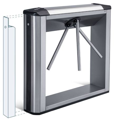 Турникет-трипод тумбовый PERCo-TBC01.1 (с планками) с картоприемником Турникет-трипод тумбовый PERCo-TBC01.1 (с планками) с картоприемником